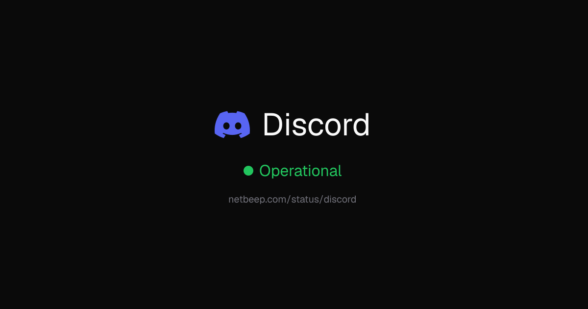 Is Discord Down? Discord Status & Outages - netbeep