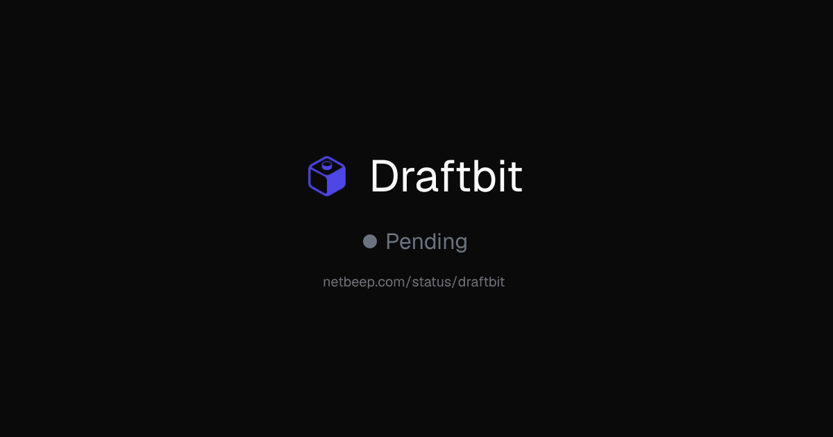 Is Draftbit Down? Draftbit Status & Outages - netbeep