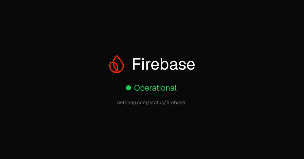 Is Firebase Down? Firebase Status & Outages - netbeep