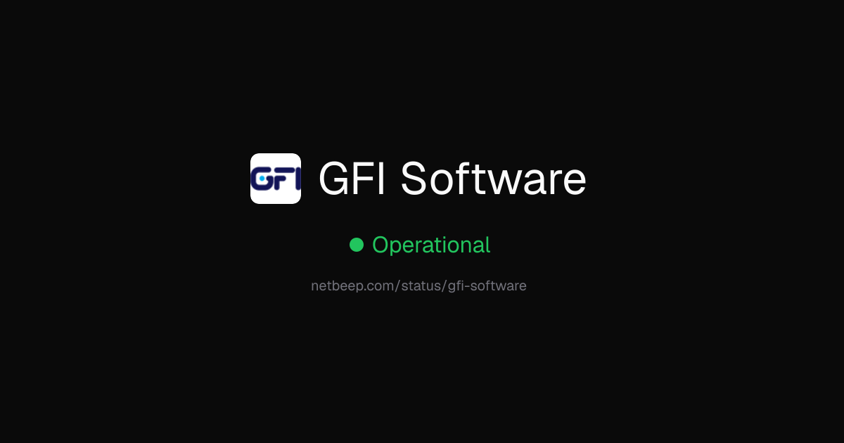 Is GFI Software Down? GFI Software Status & Outages - netbeep