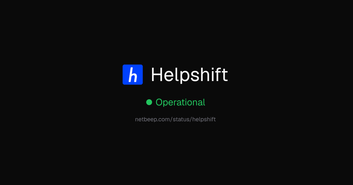 Is Helpshift Down? Helpshift Status & Outages - netbeep