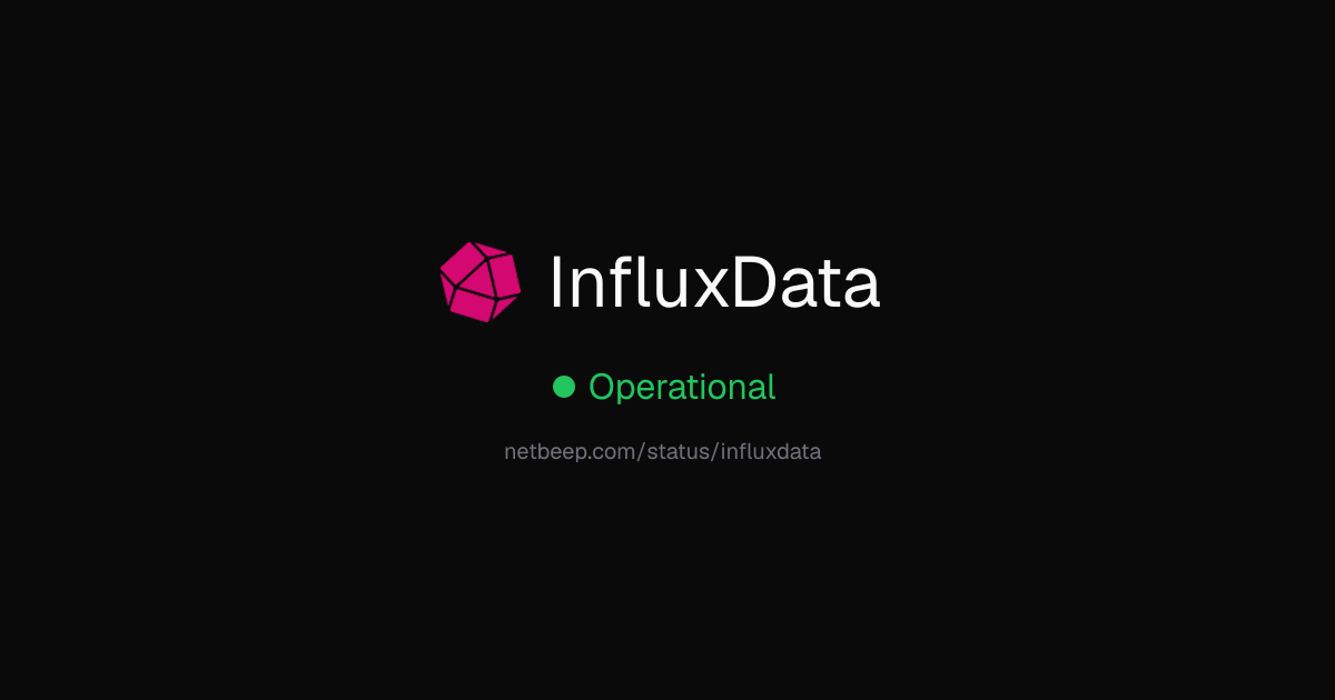 Is InfluxData Down? InfluxData Status & Outages - netbeep
