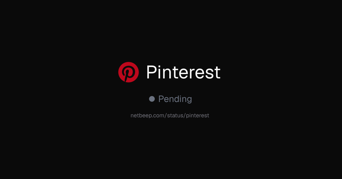 Is Pinterest Down? Pinterest Status & Outages - netbeep